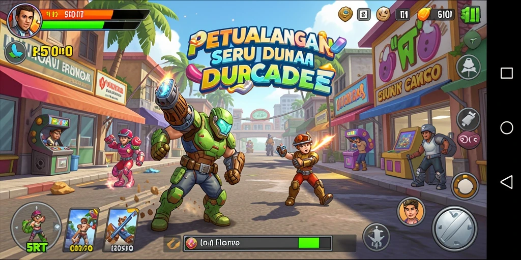 Gameplay seru 5RT dengan grafik yang menawan.