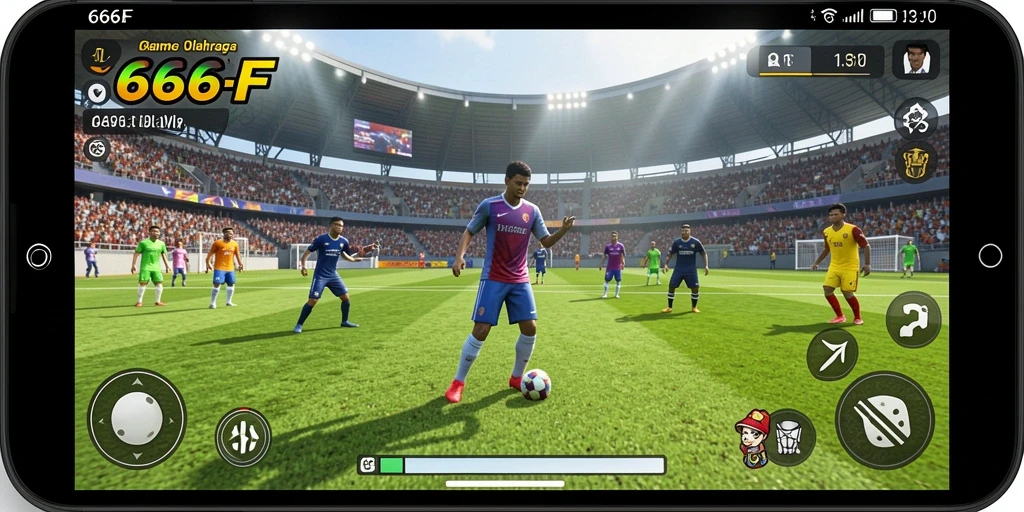 Tampilan gameplay seru di 666F dengan grafik yang memukau.
