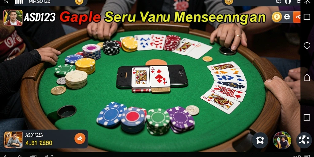 Screenshot gameplay Gaple yang menyenangkan di ASD123.