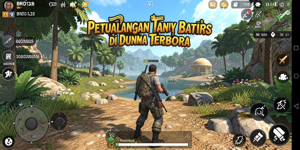 Tampilan gameplay menarik dari BRO138 dengan dunia terbuka yang luas.