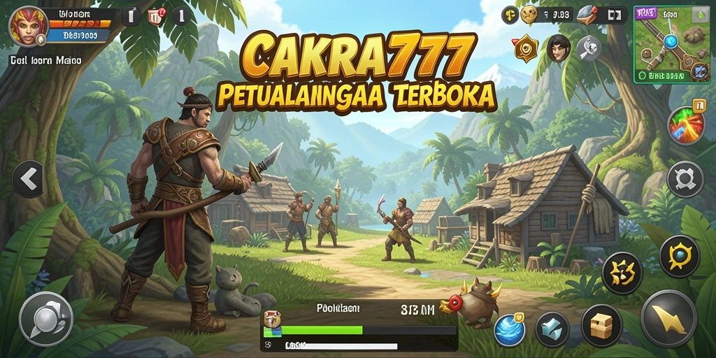 Tampilan gameplay CAKRA777 yang menakjubkan dalam dunia terbuka.