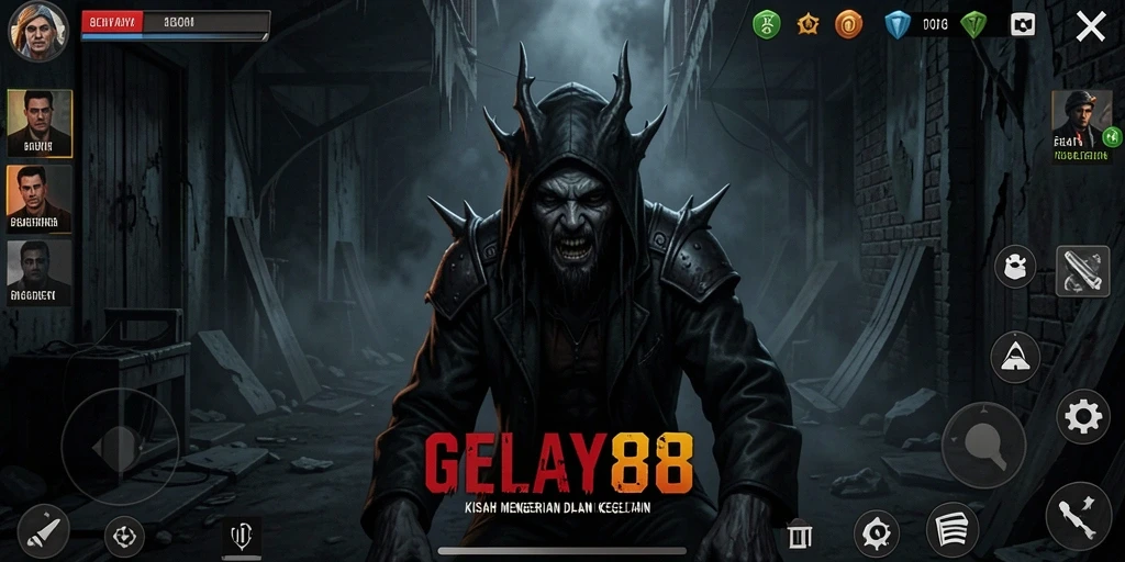 Screenshot menampilkan suasana mencekam dalam gameplay Horror.