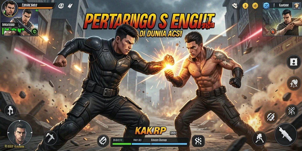 Gameplay seru di KAKRP dengan pertarungan yang intens.