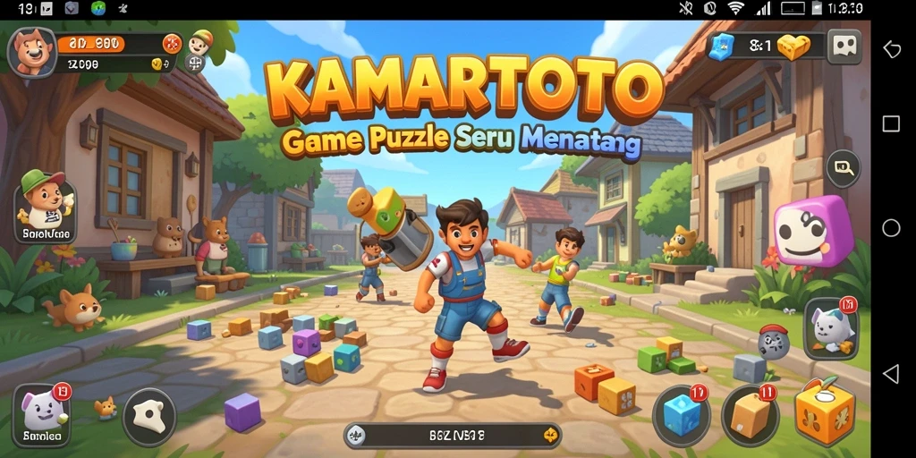 Tampilan gameplay KAMARTOTO yang penuh warna dan menarik.