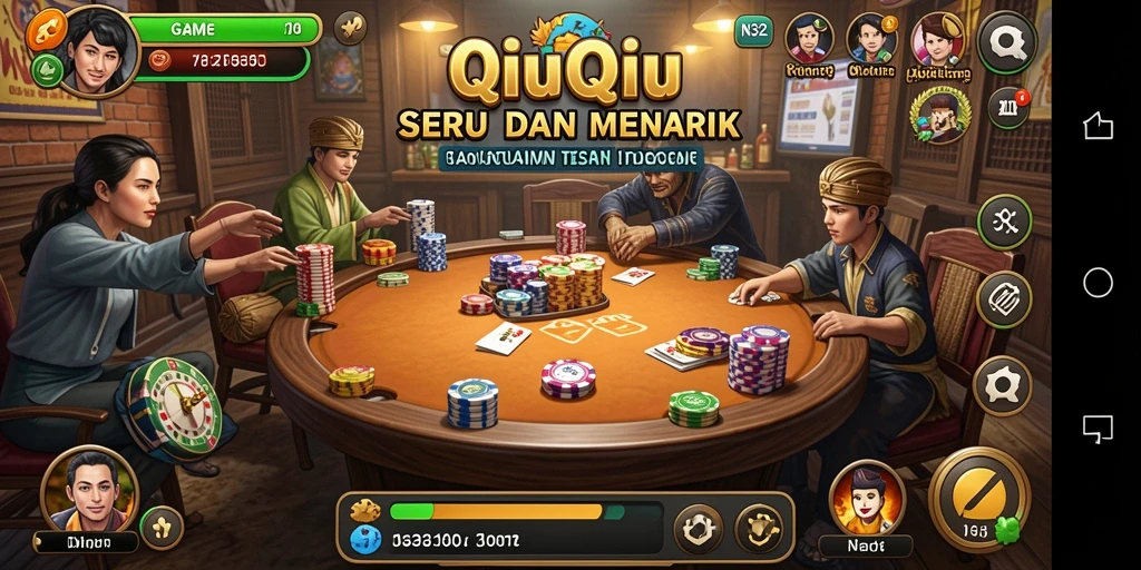 Tampilan gameplay N32 yang seru dan menantang di QiuQiu.