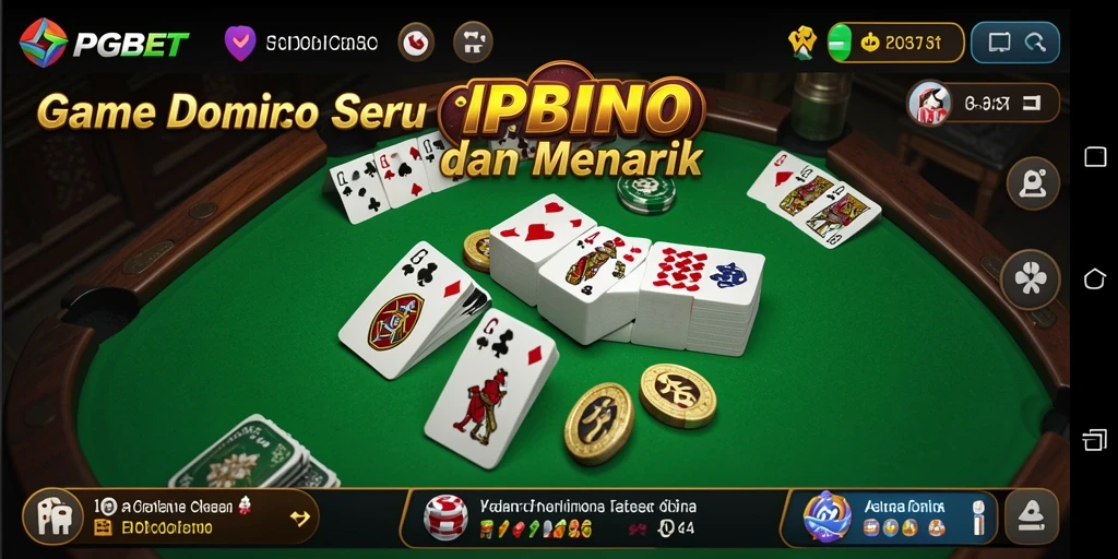 Gameplay seru dan interaktif dari PGBET yang menampilkan permainan Domino.