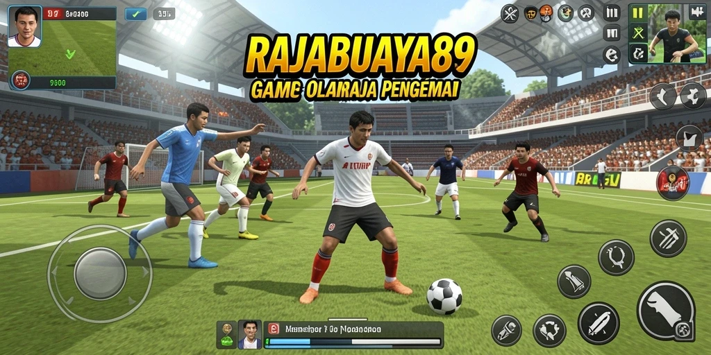 Screenshot gameplay RAJABUAYA89 yang menampilkan aksi seru olahraga.