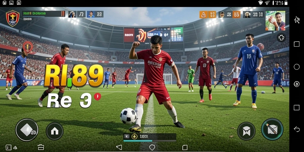 Screenshot utama RI889 menampilkan gameplay seru dari olahraga.