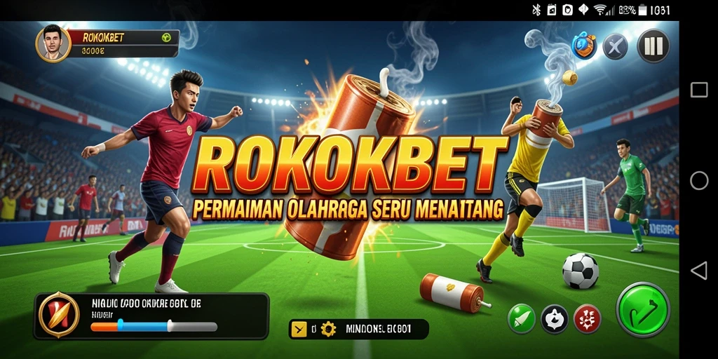 Tampilan gameplay seru dan interaktif ROKOKBET.