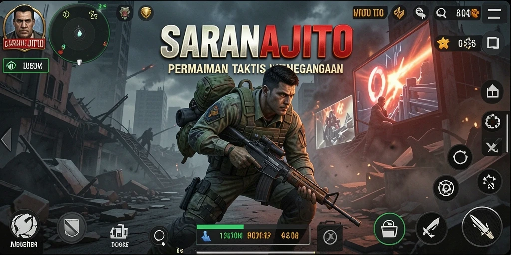 Gameplay intens dan menegangkan dalam SARANAJITU.