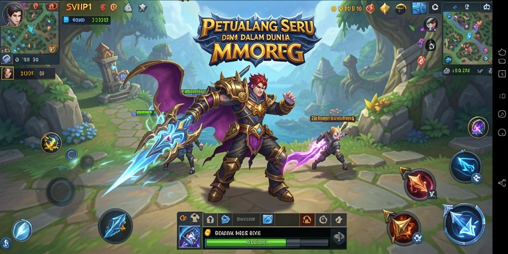 Gameplay seru SVIP1 dengan pertempuran MMORPG yang menarik.