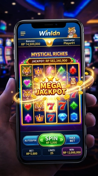 Tampilan antarmuka aplikasi winidn yang sederhana dan menarik.